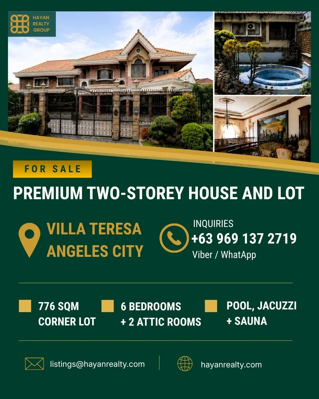 Premium 6-Bedroom House and Lot for Sale in Villa Teresa, Angeles City