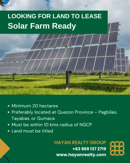 Looking for Land to Lease for Solar