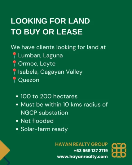 Looking for Land to Lease or Buy for Solar