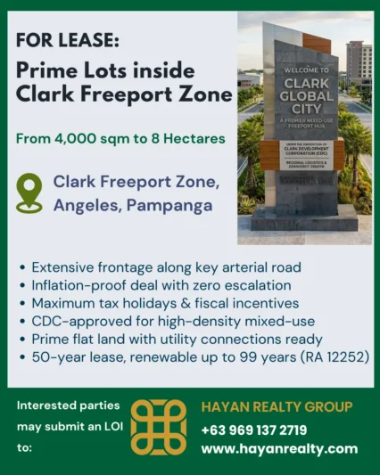 Lots for Lease Clark Freeport Zone