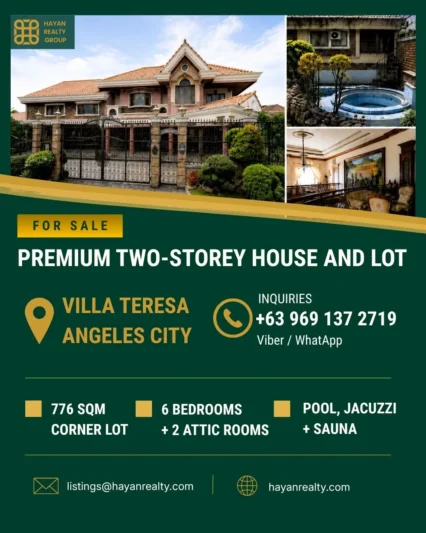 Premium 6-Bedroom House and Lot for Sale in Villa Teresa, Angeles City